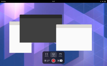 GNOME Shell, pořizování snímku obrazovky